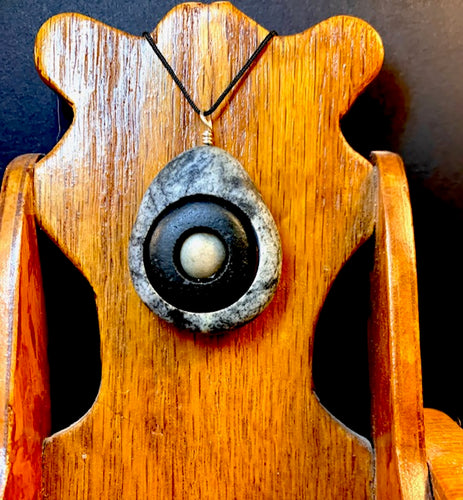 Stone Bullseye Necklace
